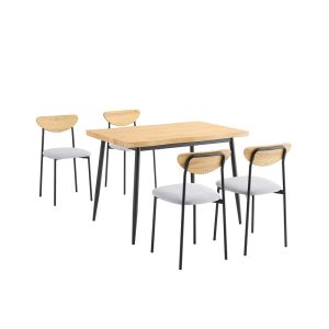 SoBuy Zestaw stół z 4 krzesłami OGT52-N 902715