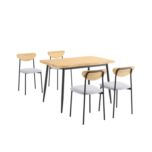 SoBuy Zestaw stół z 4 krzesłami OGT52-N 902715