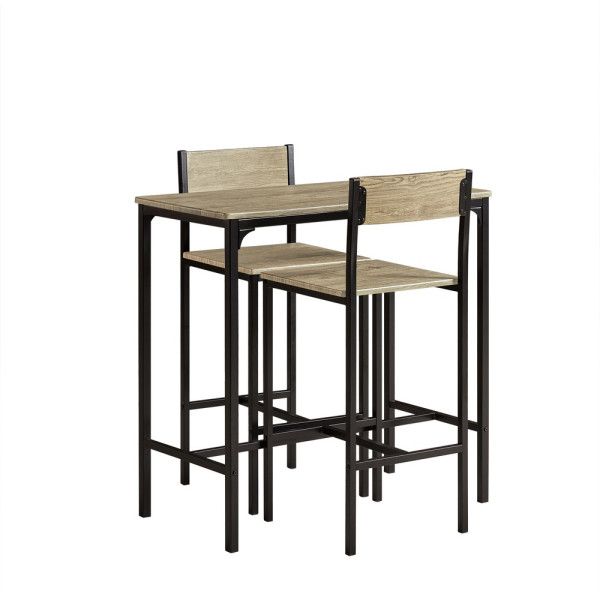 SoBuy Zestaw stołu z 2 krzesłami i 2 taboretami 89x45x87cm OGT03-N 896431