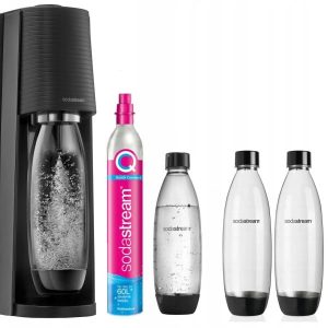 SodaStream Terra CZARNY + 3 butelki 1 Litrowe 233756