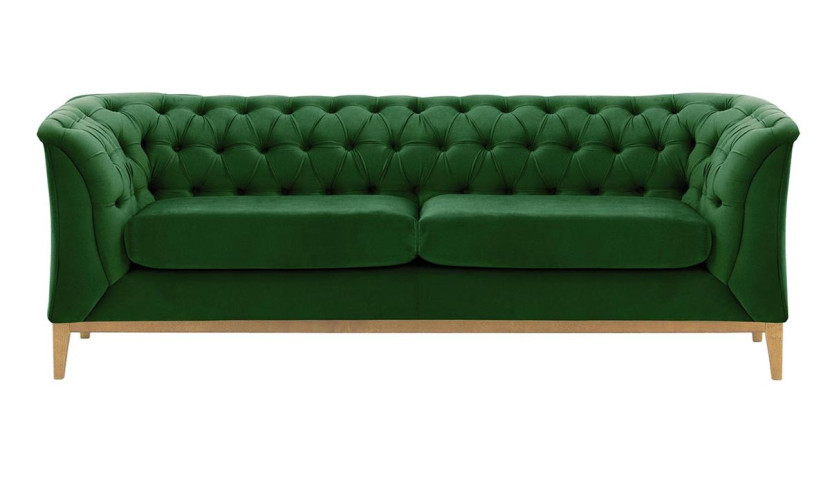 Sofa 2,5-osobowa Chesterfield Modern Wood-Velluto 10 195185