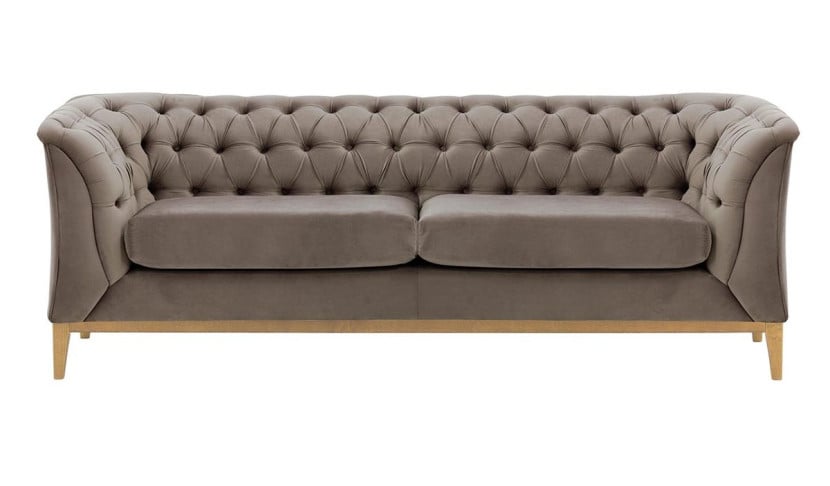 Sofa 2,5-osobowa Chesterfield Modern Wood-Velluto 17 195150