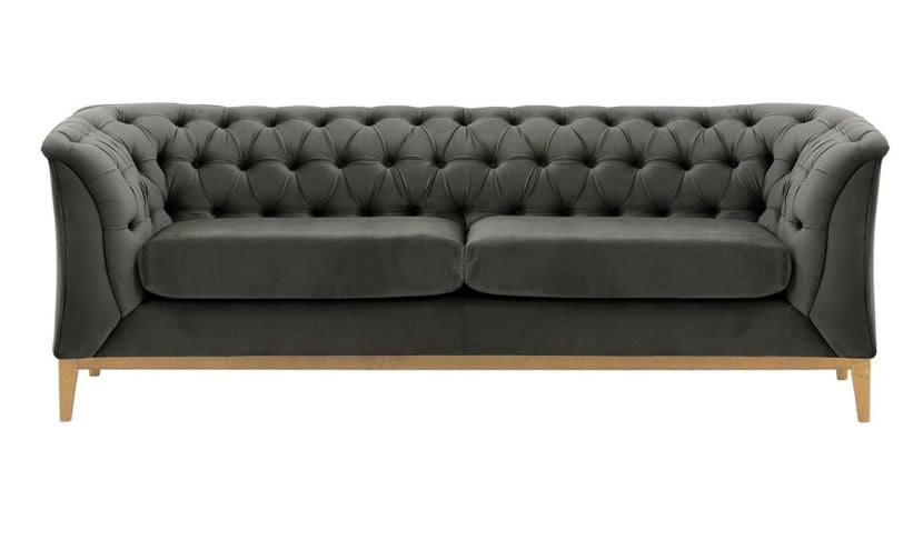 Sofa 2,5-osobowa Chesterfield Modern Wood-Velluto 19 195102