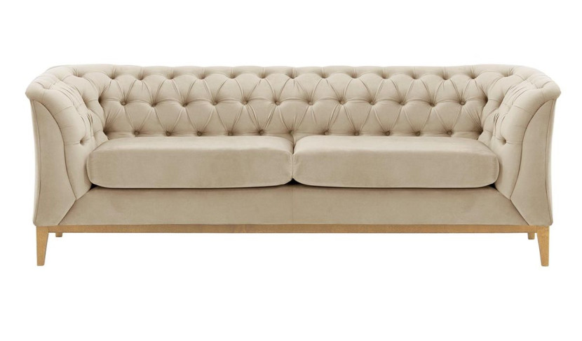 Sofa 2,5-osobowa Chesterfield Modern Wood-Velluto 2 195098