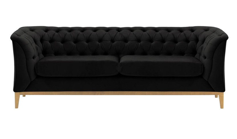 Sofa 2,5-osobowa Chesterfield Modern Wood-Velluto 20 195140