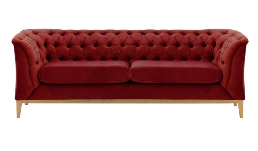 Sofa 2,5-osobowa Chesterfield Modern Wood-Velluto 7 195136