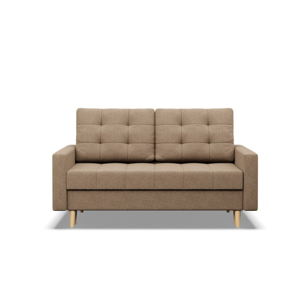 Sofa 2-osobowa, Bonell, Rozkładana, Kolor Brązowy 539088