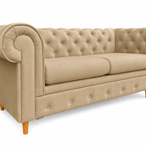 Sofa 2 osobowa Chesterfield Prima pikowana beżowa Velvet Amor 04 238871 Sofa 2 osobowa Chesterfield Prima pikowana beżowa Velvet Amor 04 238871