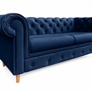 Sofa 2 osobowa Chesterfield Prima pikowana granatowa Royal 22 238880 Sofa 2 osobowa Chesterfield Prima pikowana granatowa Royal 22 238880
