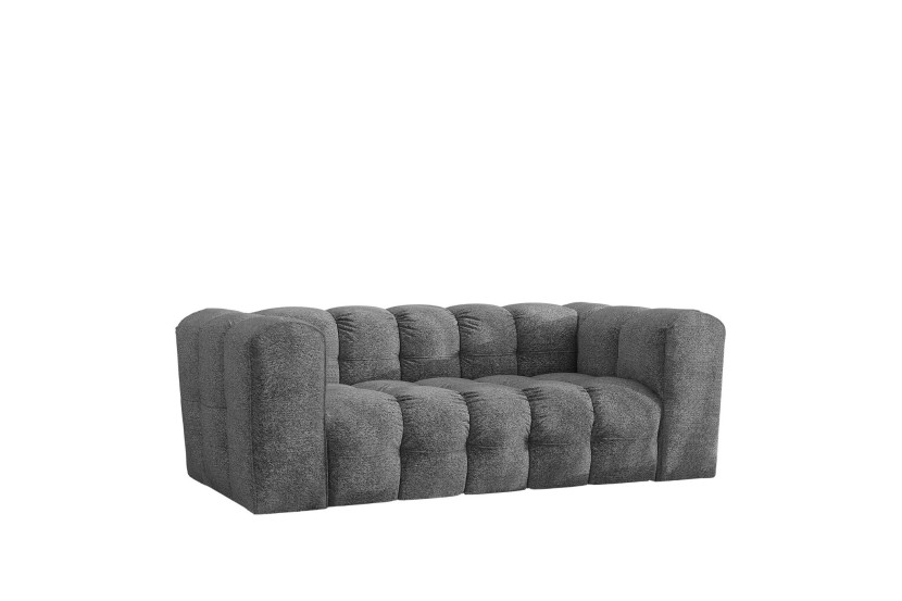 Sofa 2-osobowa, Kanapa BALOO, tkanina Szenil + Bukla, Antracyt 754078