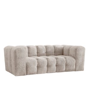 Sofa 2-osobowa, Kanapa BALOO, tkanina Szenil + Bukla, Ecru 754106 Sofa 2-osobowa, Kanapa BALOO, tkanina Szenil + Bukla, Ecru 754106