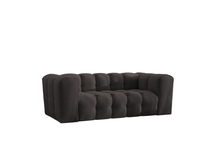 Sofa 2-osobowa, Kanapa BALOO, tkanina Szenil, Czarny 754105