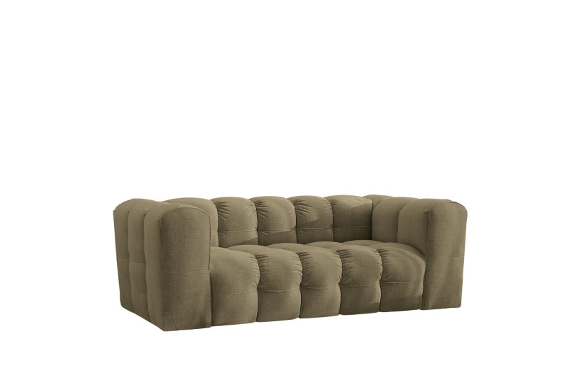 Sofa 2-osobowa, Kanapa BALOO, tkanina Szenil, Oliwkowy 754075