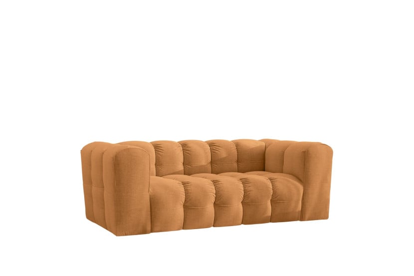 Sofa 2-osobowa, Kanapa BALOO, tkanina Szenil, Pomarańczowy 754080