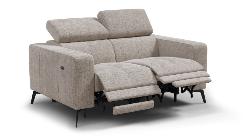 Sofa 2 osobowa MORELLO, beżowa, 2 x Relax Zero Gravity 801370