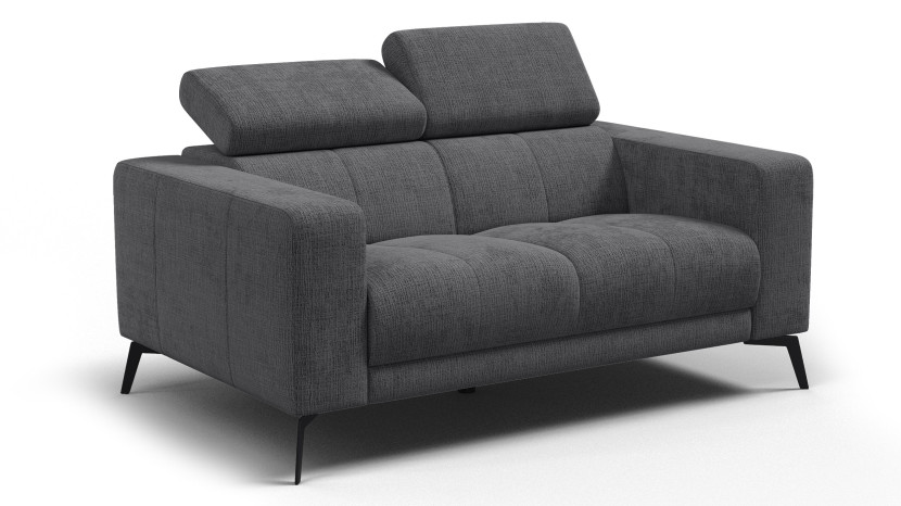 Sofa 2 osobowa MORELLO, ciemnoszara 801421
