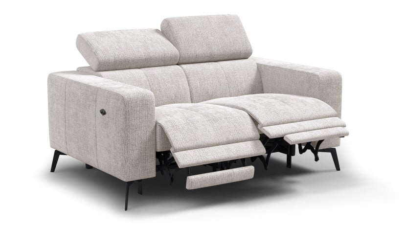 Sofa 2 osobowa MORELLO, kremowa, 2 x Relax Zero Gravity 801356