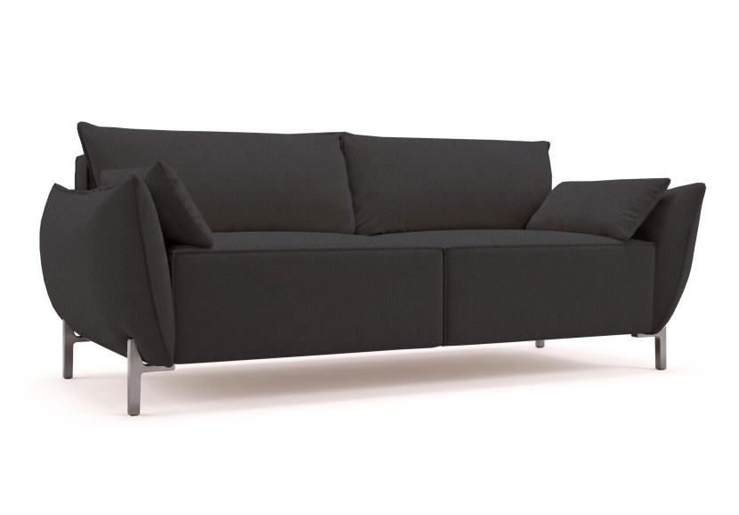 Sofa 2-osobowa na taras i ogród, tkanina Sunlight, Grafitowy, SUNMEE 1059373