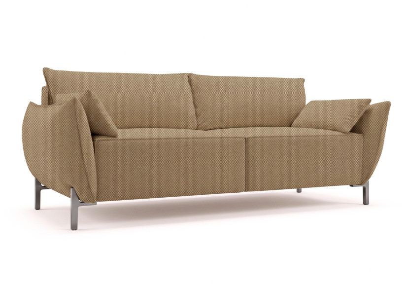 Sofa 2-osobowa na taras i ogród, tkanina Sunlight, Toffee, SUNMEE 1059377