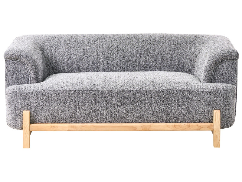Sofa 2-osobowa poliester ciemnoszara 775356
