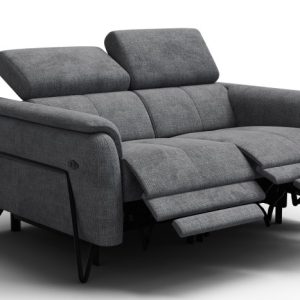 Sofa 2 osobowa RODEN, 2 x Relax Zero Gravity, ciemnoszara 801418 Sofa 2 osobowa RODEN, 2 x Relax Zero Gravity, ciemnoszara 801418