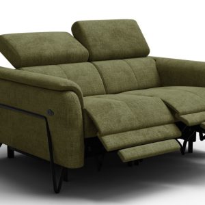 Sofa 2 osobowa RODEN, 2 x Relax Zero Gravity, oliwkowa 801395 Sofa 2 osobowa RODEN, 2 x Relax Zero Gravity, oliwkowa 801395
