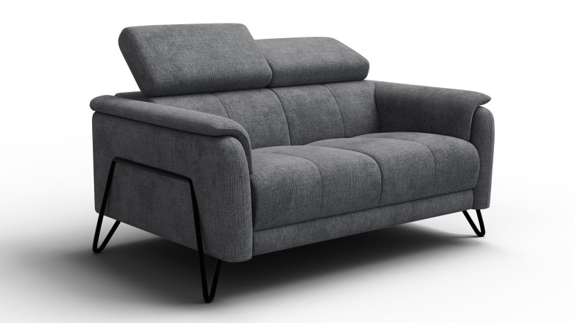 Sofa 2 osobowa RODEN, ciemnoszara 801417