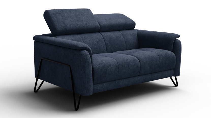 Sofa 2 osobowa RODEN, granatowa 801383