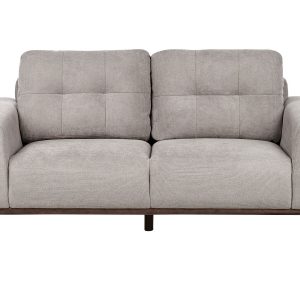 Sofa 2-osobowa tapicerowana jasnoszara 453837 Sofa 2-osobowa tapicerowana jasnoszara 453837