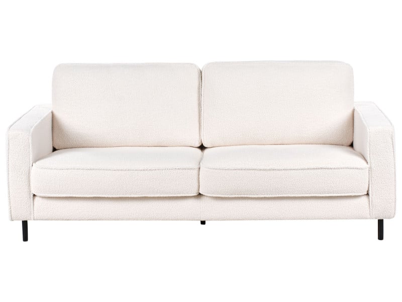 Sofa 3-osobowa biała boucle 567498