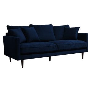 Sofa 3-osobowa Candice granatowa Hydrofobowa bukowa podstawa 459993 Sofa 3-osobowa Candice granatowa Hydrofobowa bukowa podstawa 459993