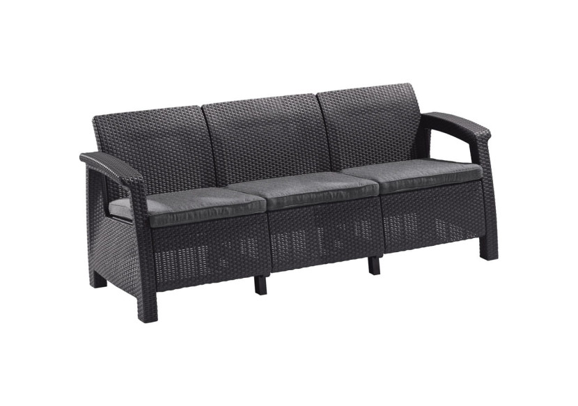 Sofa 3-osobowa Corfu Max Love - grafit 193006