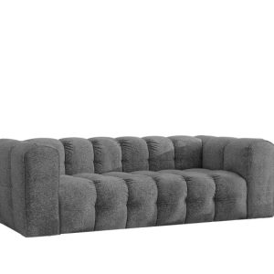 Sofa 3-osobowa, Kanapa BALOO, tkanina Szenil + Bukla, Antracyt 754109