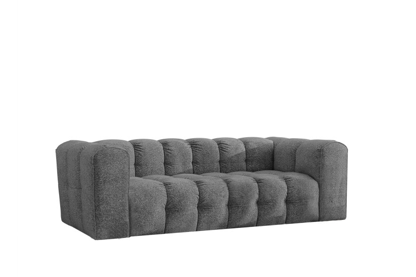 Sofa 3-osobowa, Kanapa BALOO, tkanina Szenil + Bukla, Antracyt 754109