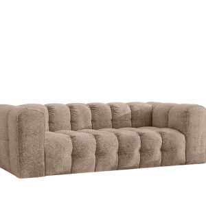 Sofa 3-osobowa, Kanapa BALOO, tkanina Szenil + Bukla, Ciemnobeżowy 754084