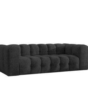 Sofa 3-osobowa, Kanapa BALOO, tkanina Szenil + Bukla, Grafitowy 754098