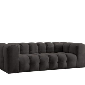 Sofa 3-osobowa, Kanapa BALOO, tkanina Szenil, Czarny 754077 Sofa 3-osobowa, Kanapa BALOO, tkanina Szenil, Czarny 754077