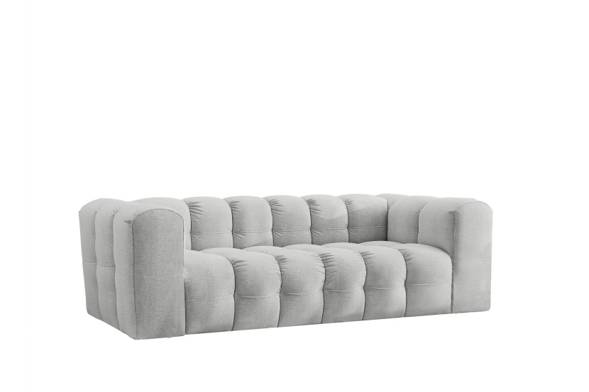 Sofa 3-osobowa, Kanapa BALOO, tkanina Szenil, Jasnoszary 754081