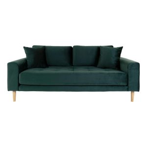 Sofa 3-osobowa Lido butelkowa zieleń drewniane nogi glamour 659876 Sofa 3-osobowa Lido butelkowa zieleń drewniane nogi glamour 659876