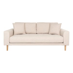 Sofa 3-osobowa Lido piaskowa bukowe nogi styl skandynawski 659873 Sofa 3-osobowa Lido piaskowa bukowe nogi styl skandynawski 659873