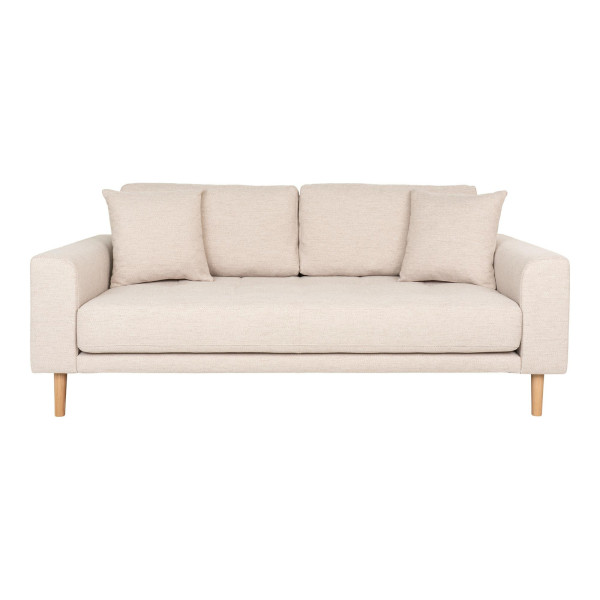 Sofa 3-osobowa Lido piaskowa bukowe nogi styl skandynawski 659873