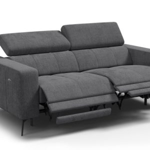 Sofa 3 osobowa MORELLO, ciemnoszara, 2 x Relax Zero Gravity 801365 Sofa 3 osobowa MORELLO, ciemnoszara, 2 x Relax Zero Gravity 801365