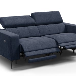 Sofa 3 osobowa MORELLO, granatowa, 2 x Relax Zero Gravity 801379 Sofa 3 osobowa MORELLO, granatowa, 2 x Relax Zero Gravity 801379