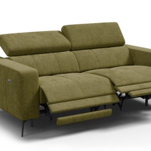Sofa 3 osobowa MORELLO, oliwkowa, 2 x Relax Zero Gravity 801351 Sofa 3 osobowa MORELLO, oliwkowa, 2 x Relax Zero Gravity 801351
