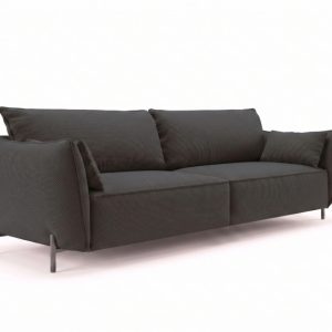 Sofa 3-osobowa na taras i ogród, tkanina Sunlight, Grafitowy, SUNMEE 1059375 Sofa 3-osobowa na taras i ogród, tkanina Sunlight, Grafitowy, SUNMEE 1059375