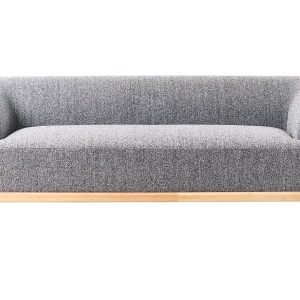 Sofa 3-osobowa poliester ciemnoszara 816143 Sofa 3-osobowa poliester ciemnoszara 816143