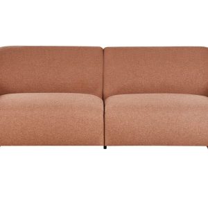 Sofa 3 osobowa poliester styl retro złotobrązowa 647898 Sofa 3 osobowa poliester styl retro złotobrązowa 647898