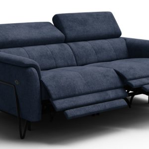 Sofa 3 osobowa RODEN, 2 x Relax Zero Gravity, granatowa 801382 Sofa 3 osobowa RODEN, 2 x Relax Zero Gravity, granatowa 801382