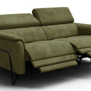 Sofa 3 osobowa RODEN, 2 x Relax Zero Gravity, oliwkowa 801378 Sofa 3 osobowa RODEN, 2 x Relax Zero Gravity, oliwkowa 801378