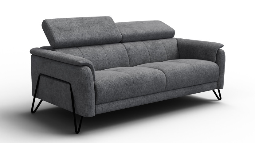 Sofa 3 osobowa RODEN, ciemnoszara 801414